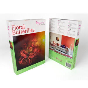 Bead Embroidery Kit Miniart Craft Floral Butterflies 11014-1 DIY Home Decor